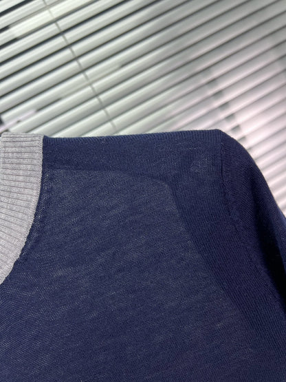 2025SS Spliced four-bar striped sweater THOM TREND