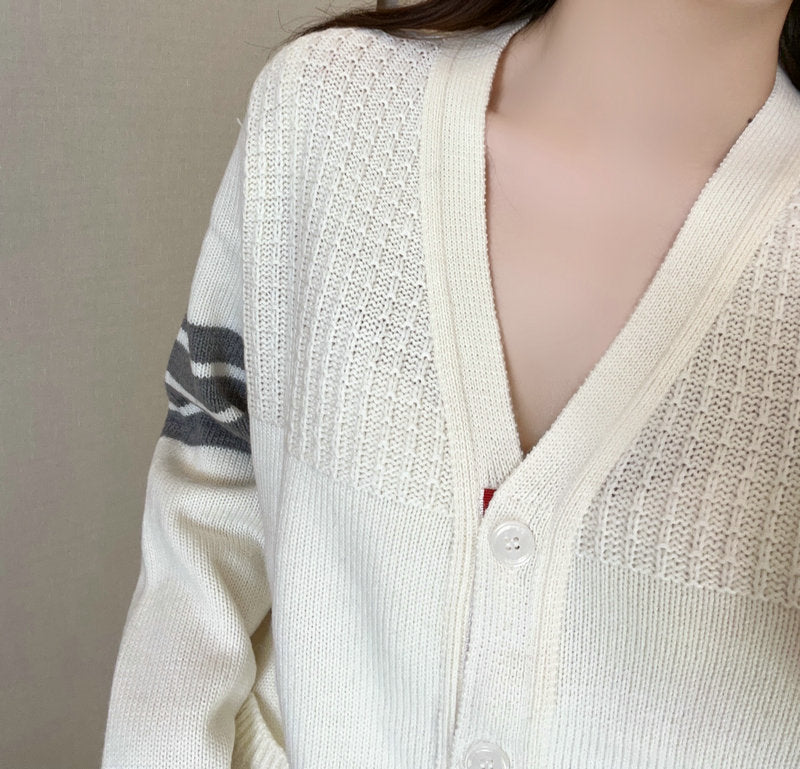 2025SS  Small check cardigan THOM TREND