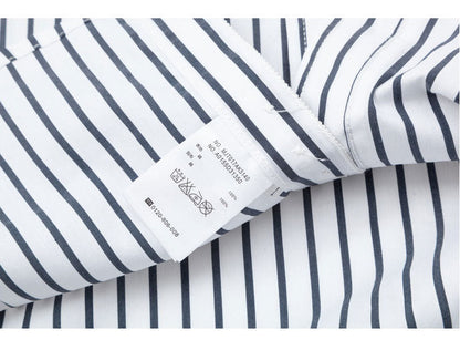 Blue and white patchwork shirt（副本） THOM TREND