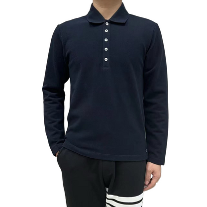 2025SS Lapel long-sleeved T-shirt THOM TREND