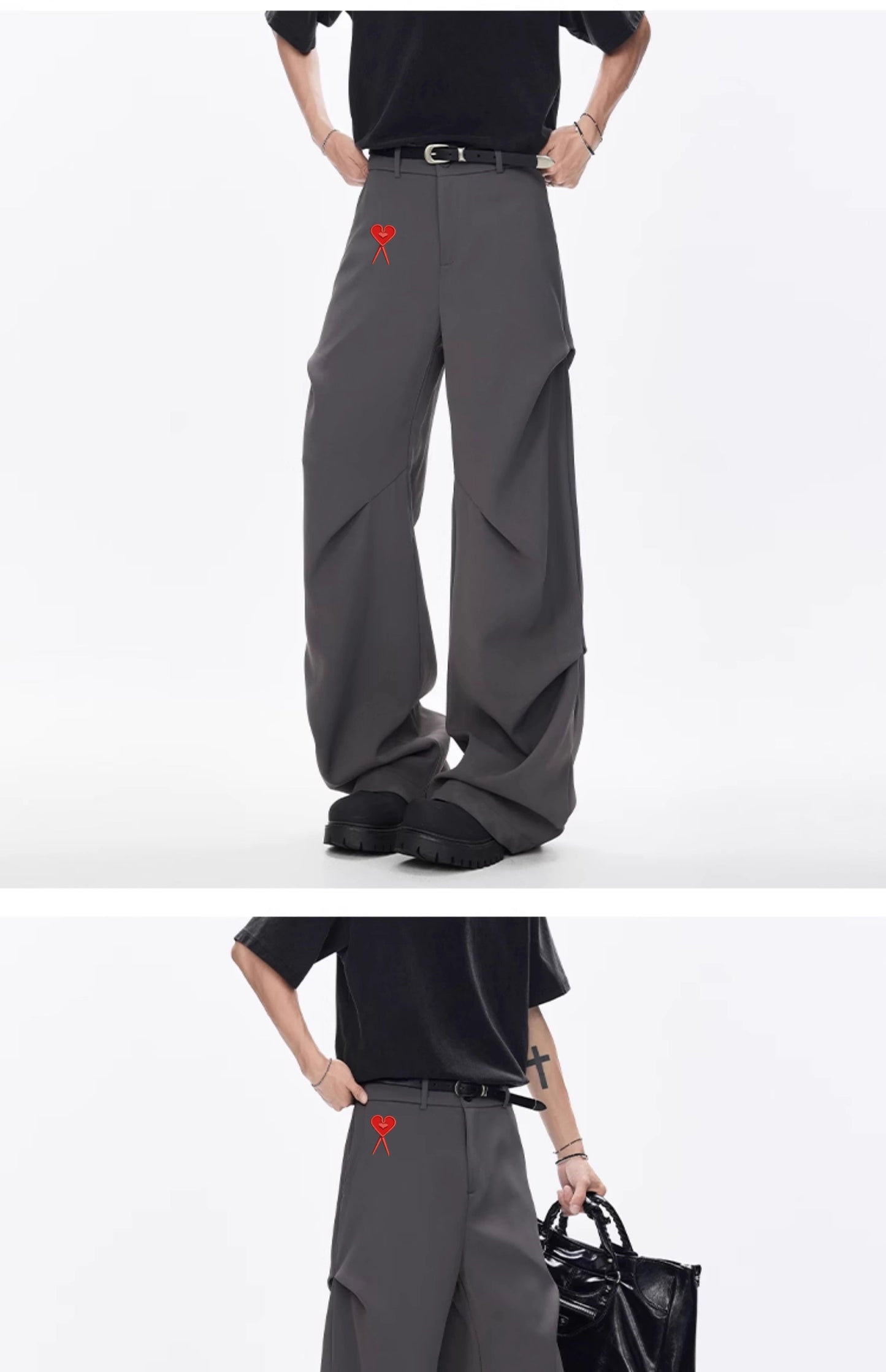 Unisex pleated dress pants THOM TREND
