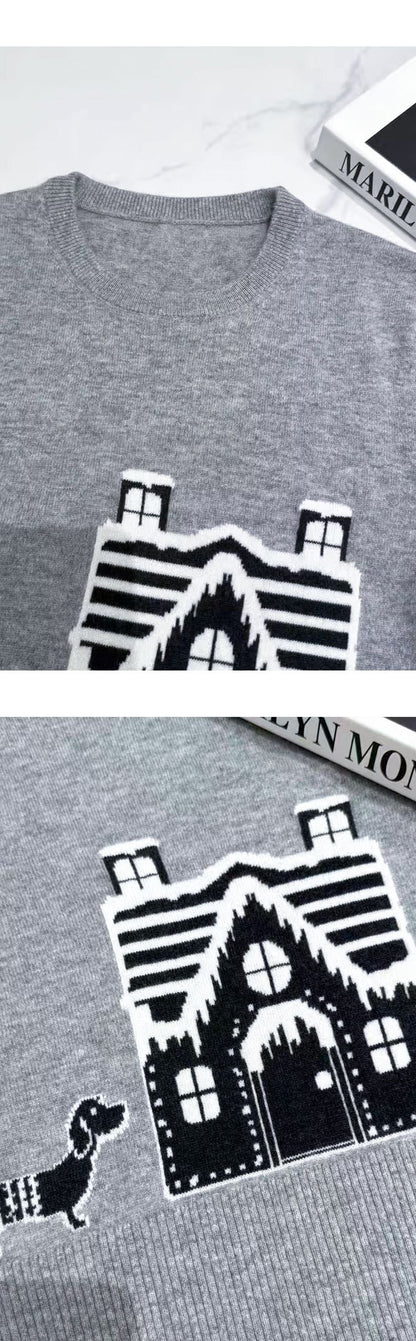 Christmas House Knitted Sweater THOM TREND