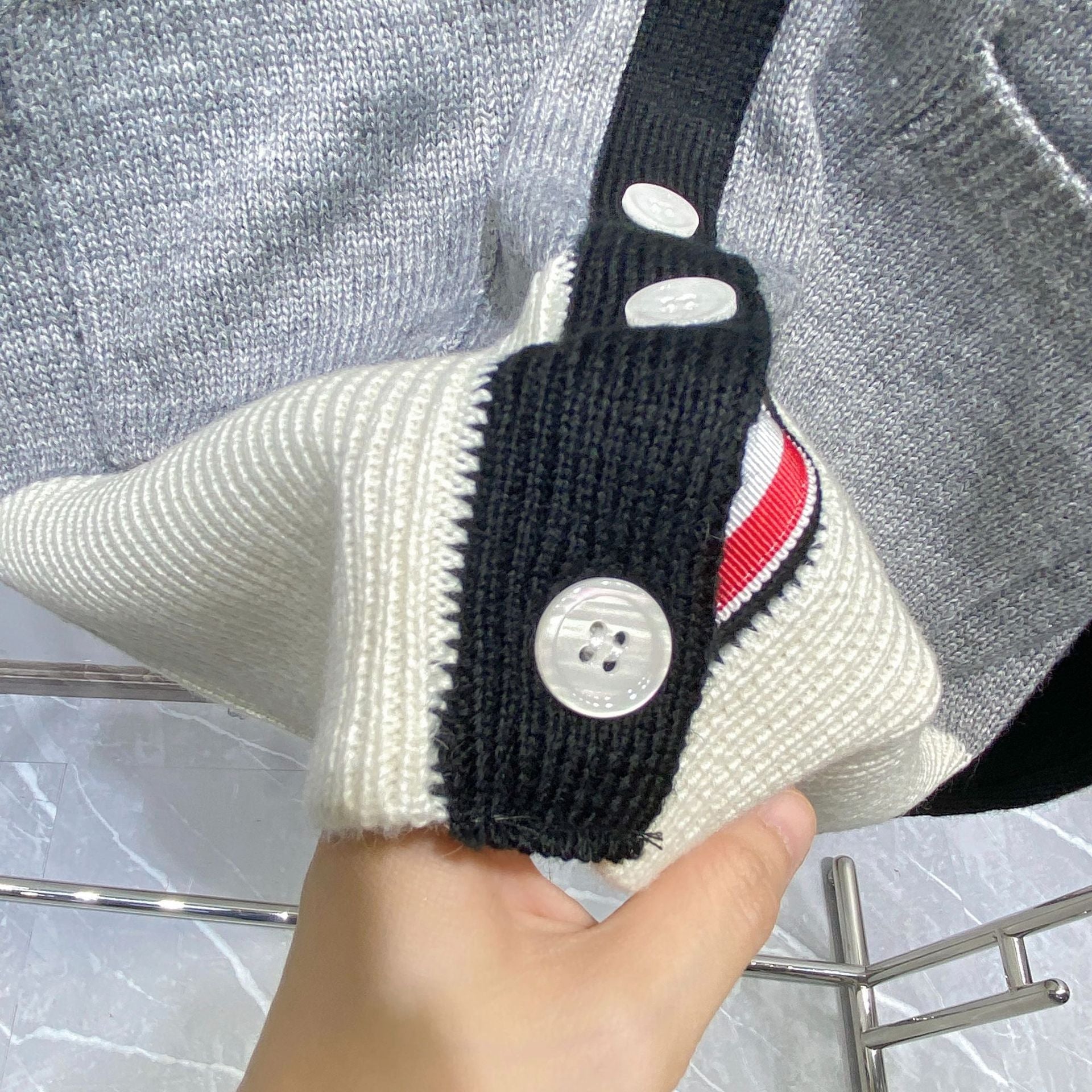 2025SS  Colorblock cardigan THOM TREND