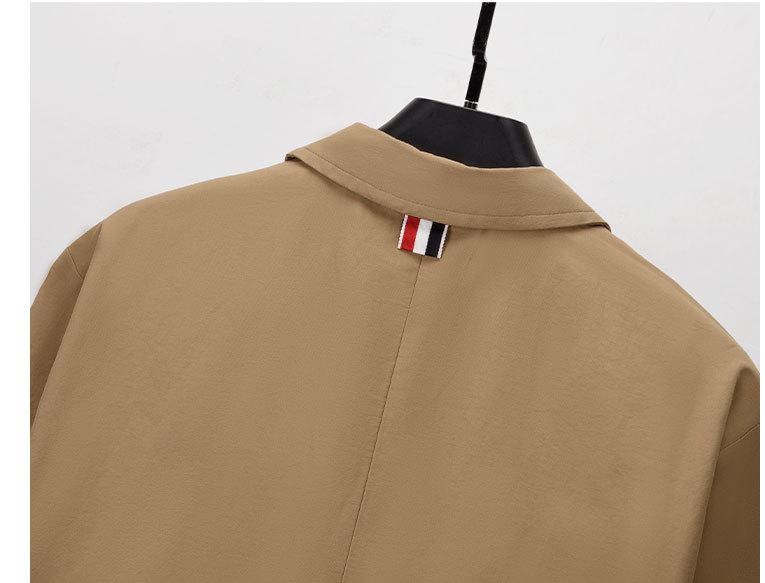 2025SS Striped Web Style Slit Lapel Jacket