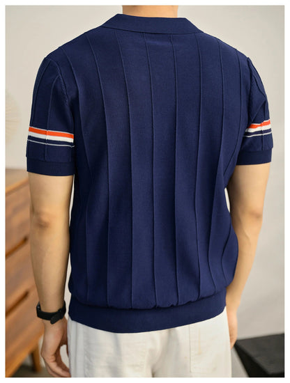 2025SS Knitted POLO shirt THOM TREND