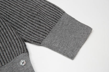 2025SS Colorblock four-bar sweater THOM TREND