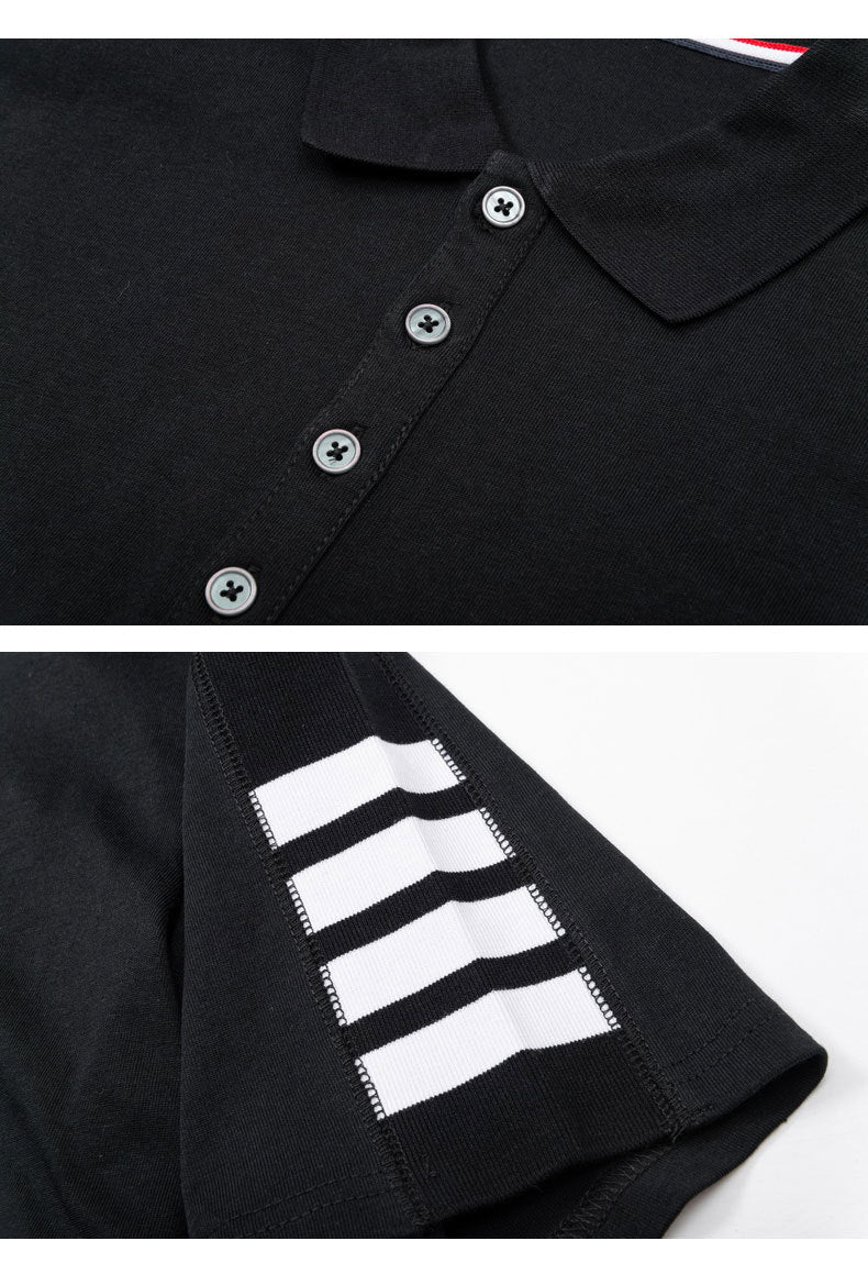 2025SS Four-bar sleeve T-shirt THOM TREND