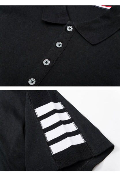 2025SS Four-bar sleeve T-shirt THOM TREND