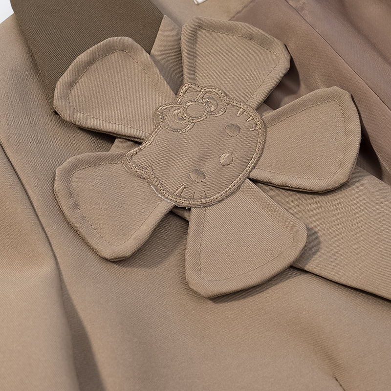 2025SS Flower grid patchwork set THOM TREND