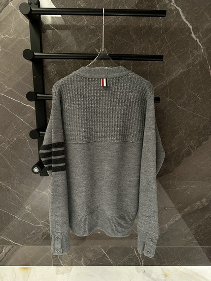 2025SS  Small check cardigan THOM TREND