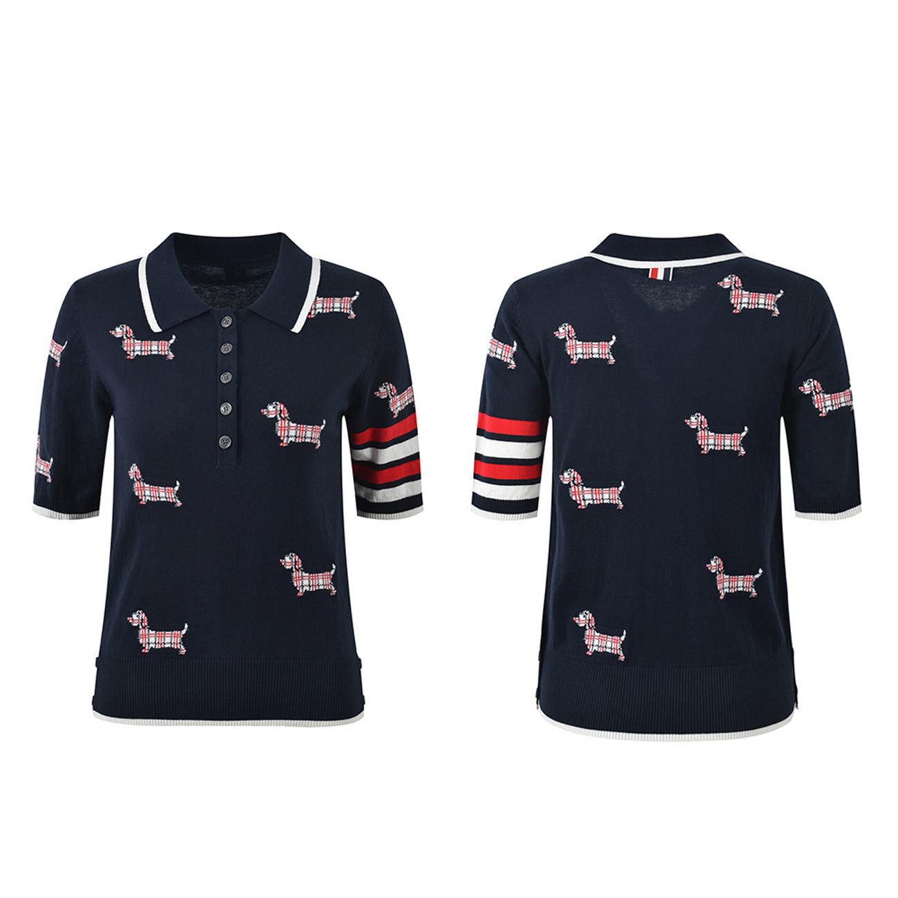 Women's Puppy Embroidered T-Shirt THOM TREND