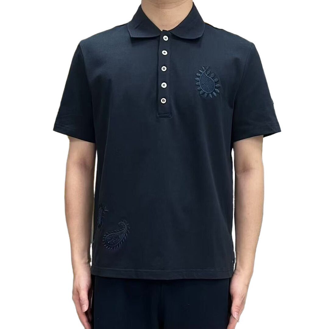2025SS  Men's floral embroidered T-shirt THOM TREND