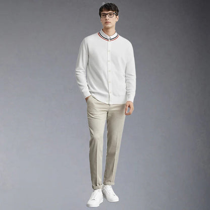 2025 Crew neck cardigan THOM TREND