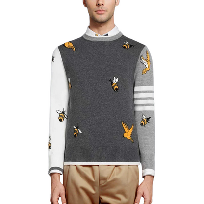 2025SS Birds and Bees Pullover Sweater THOM TREND