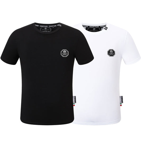 SOLO-Hot stamping Skull T-shirt