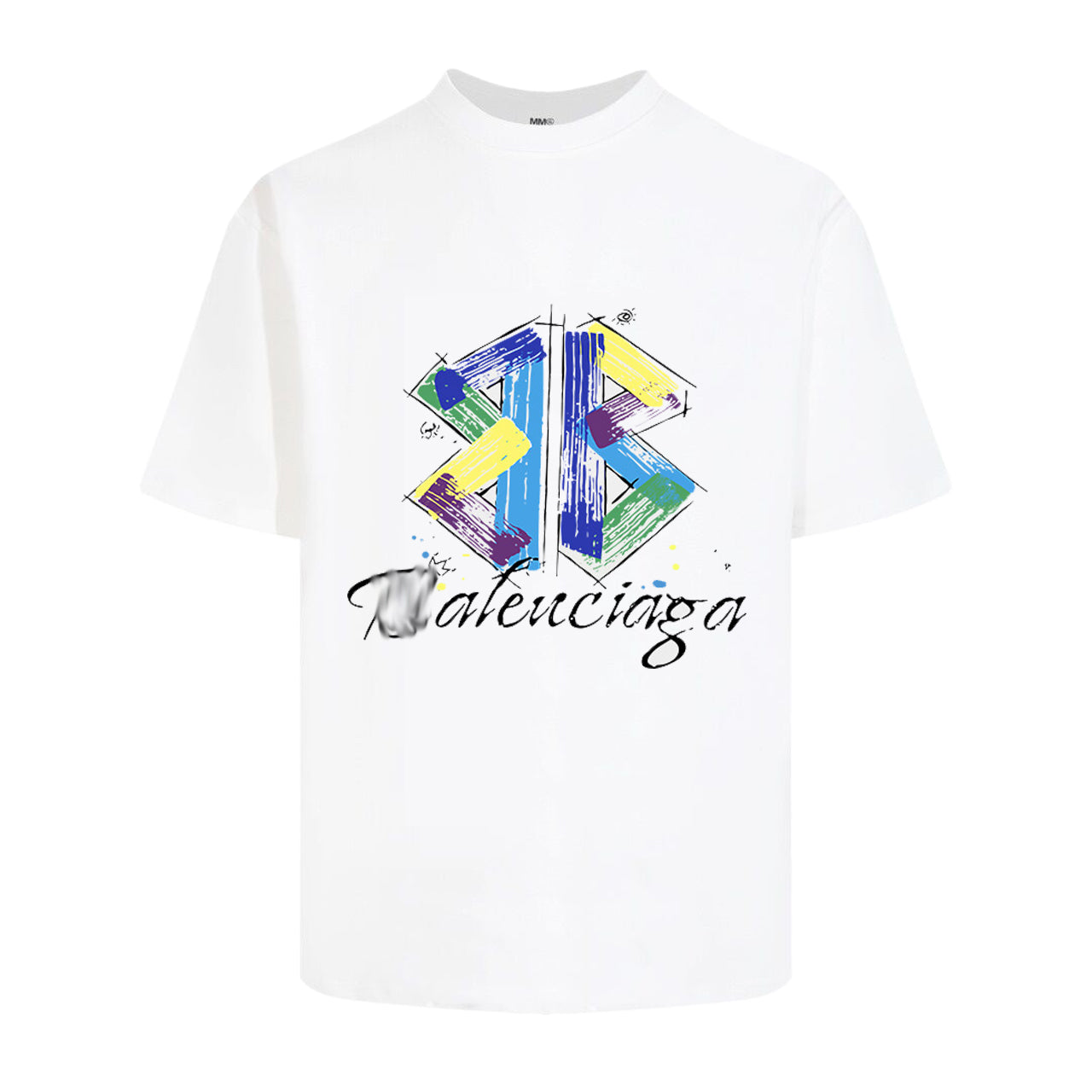 Colorful letter print T-shirt THOM TREND