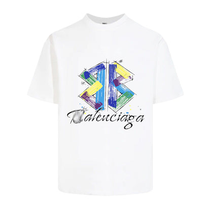 Colorful letter print T-shirt THOM TREND