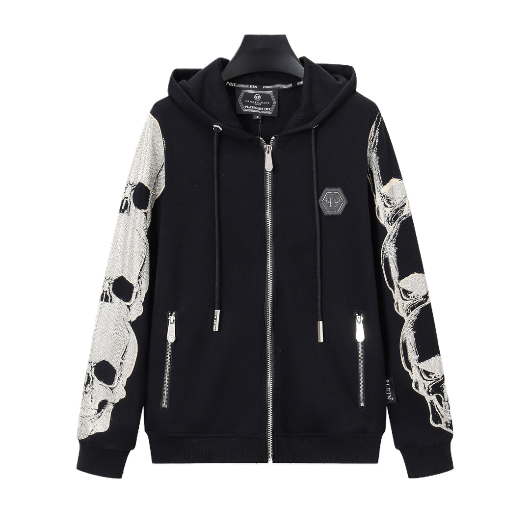 New-2025SS Sports Black Hoodie