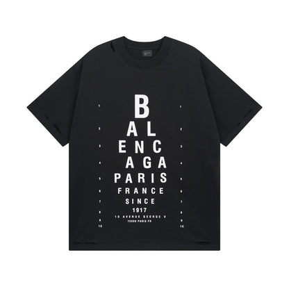 Letter embroidered T-shirt THOM TREND