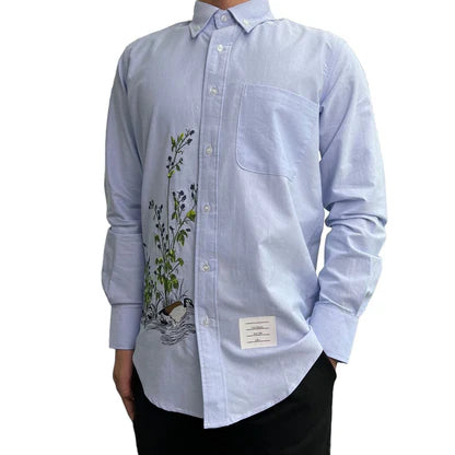 2025SS   Embroidered Oxford Shirt