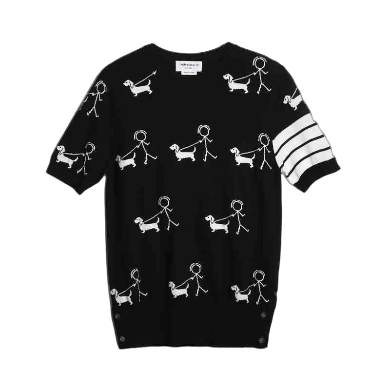 2025SS  Knitted T-shirt THOM TREND