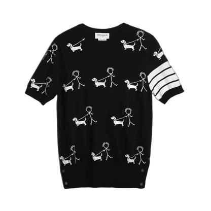 2025SS  Knitted T-shirt THOM TREND