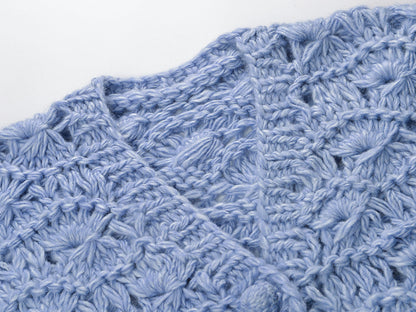 2025SS Crochet V-neck cardigan THOM TREND