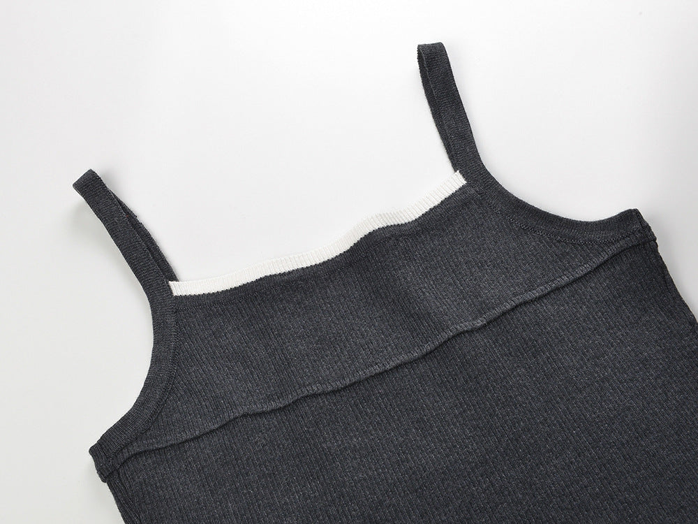 2025SS Cardigan + suspenders set THOM TREND