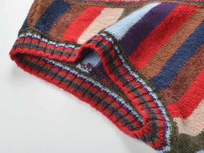 2025SS  Colorful striped lace-up vest THOM TREND