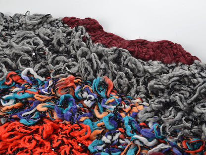 2025SS Colorful woven tassel sweater coat THOM TREND