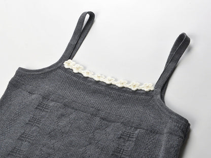 2025SS Cardigan + vest + skirt three-piece set THOM TREND