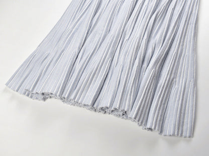 2025SS Sleeveless V-neck knitted dress THOM TREND