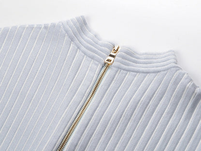 2025SS Sleeveless V-neck knitted dress THOM TREND