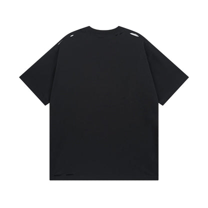 Letter embroidered T-shirt THOM TREND
