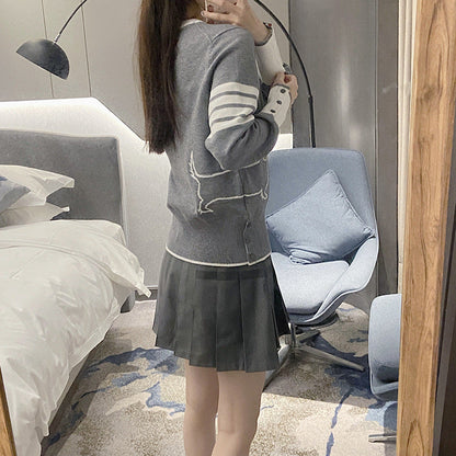 2025SS  Dog pattern pullover sweater THOM TREND