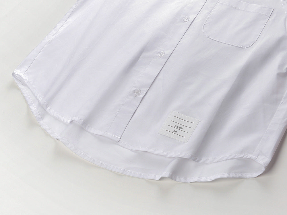 Ladies Lapel Short Shirt