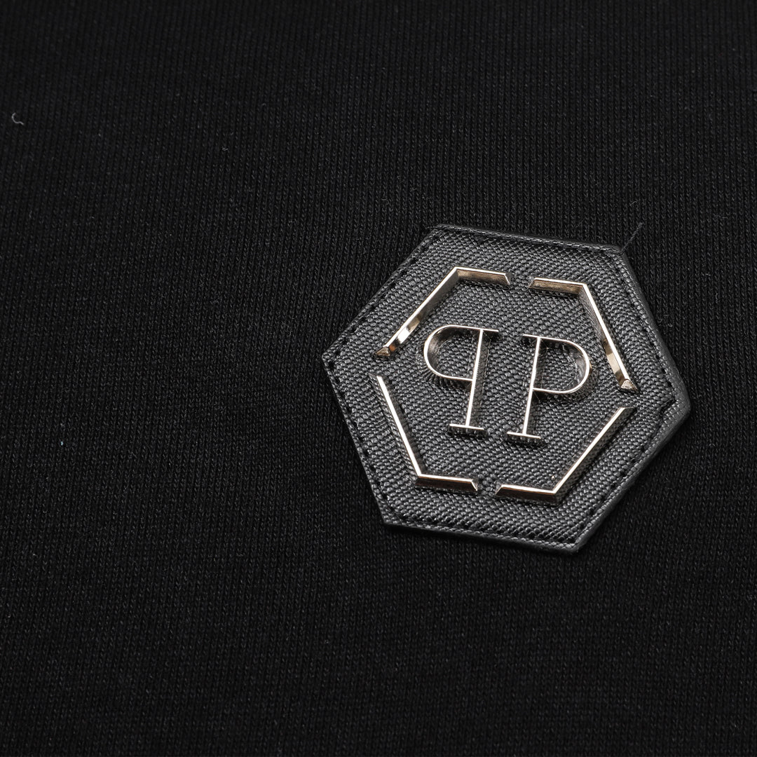 New-2025SS Sports Black Hoodie