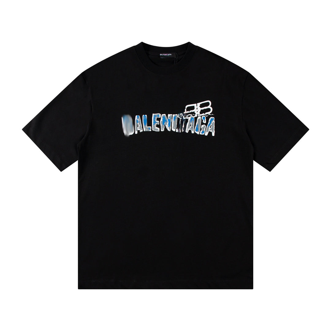 Letter embroidered T-shirt THOM TREND