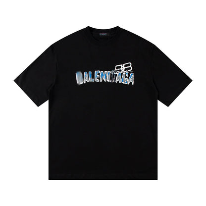 Letter embroidered T-shirt THOM TREND