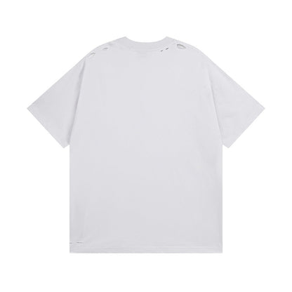 Letter embroidered T-shirt THOM TREND