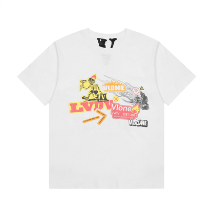 cartoon embroidered T-shirt
