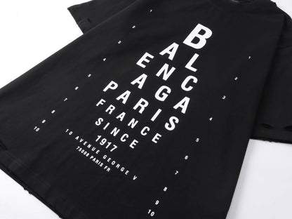 Letter embroidered T-shirt THOM TREND