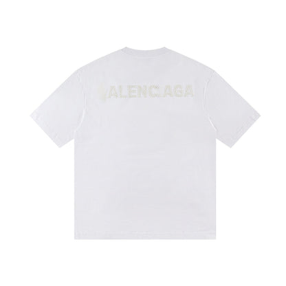 Letter embroidered T-shirt THOM TREND