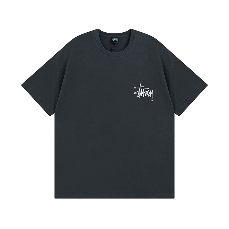 Ice cube pattern short-sleeved T-shirt