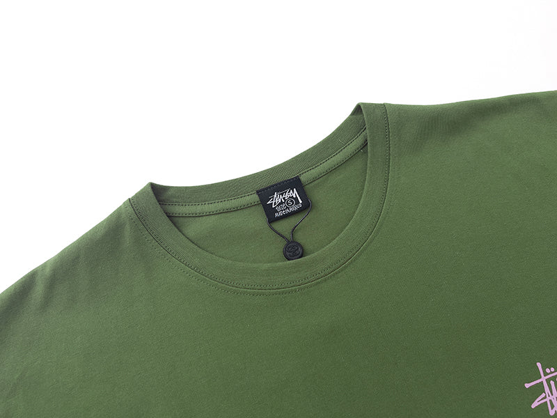 Doll print short-sleeved T-shirt