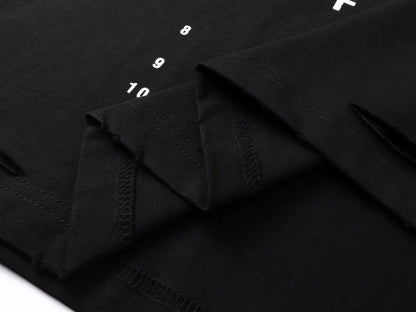 Letter embroidered T-shirt THOM TREND