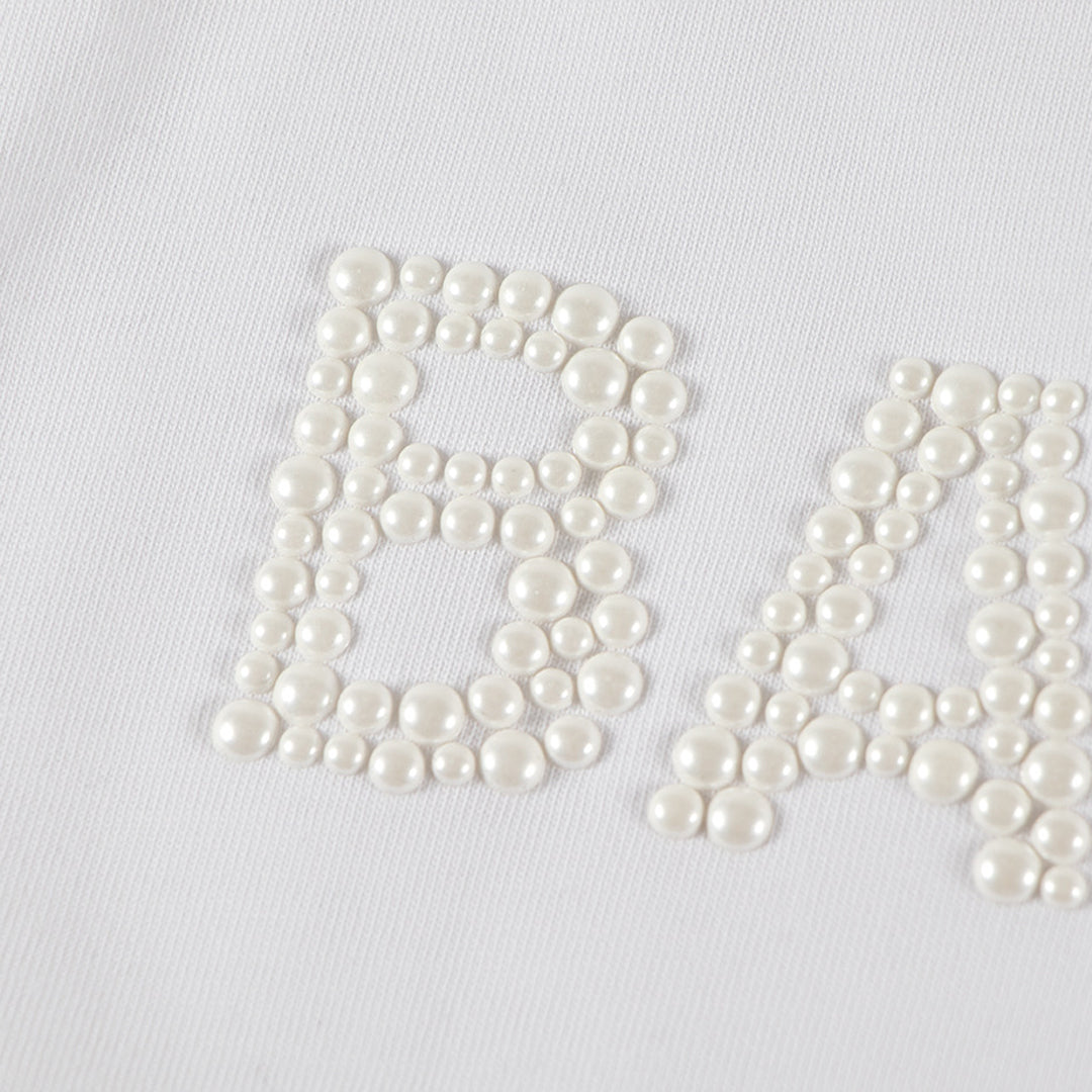 Letter embroidered T-shirt THOM TREND