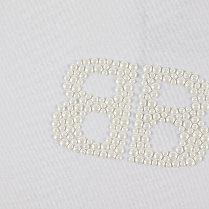 Letter embroidered T-shirt THOM TREND