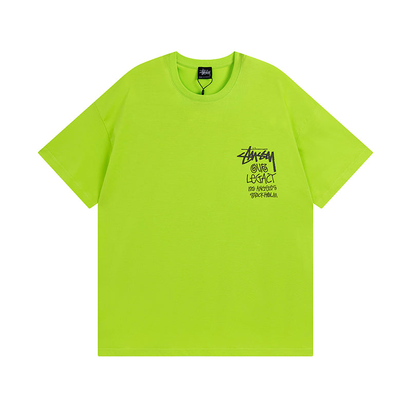 Surfing lettering short-sleeved T-shirt