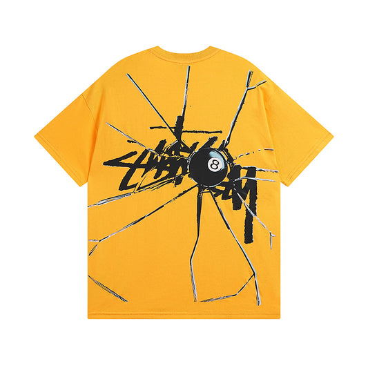 Broken Black 8 Short Sleeve T-Shirt